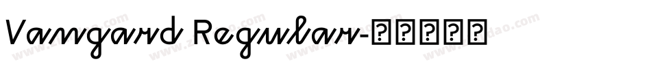 Vangard Regular字体转换